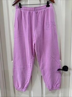 PINK Victoria's Secret Lavender Campus Fleece Sweatpants